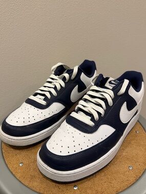 Men’s Nike Court Vision Low Low-Navy & White